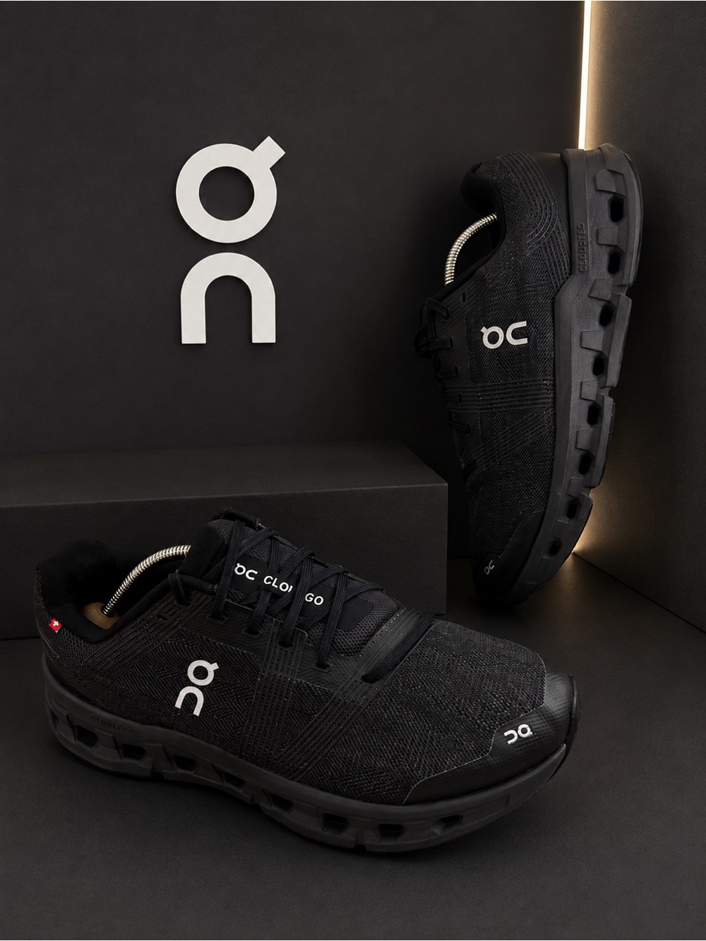 On Running Men's Cloud Sneakers in Black